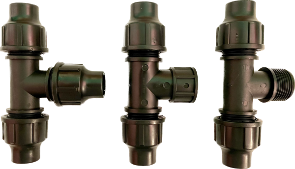 T-Stück Schraubkupplung 16 mm ( T Stück Pipes & Tropfrohre)